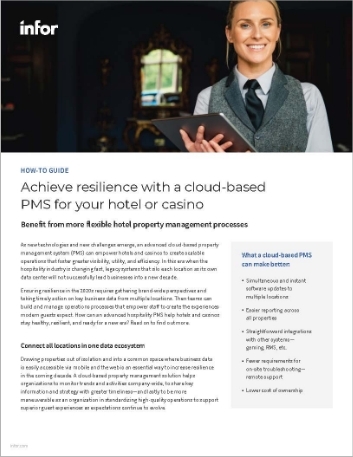 Achieve resilience with a cloud based PMS for your hotel or casino How to Guide English