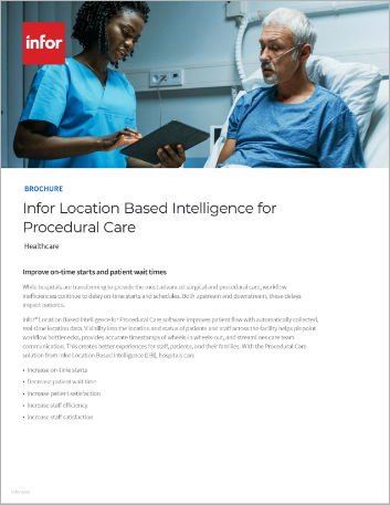 Infor Location Based Intelligence for Procedural Care Brochure   English   