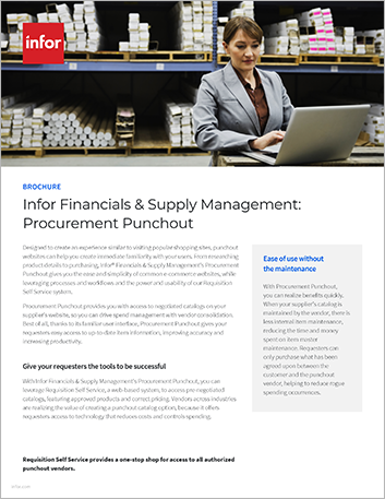 Infor  Financials and Supply Management Procurement Punchout Brochure English