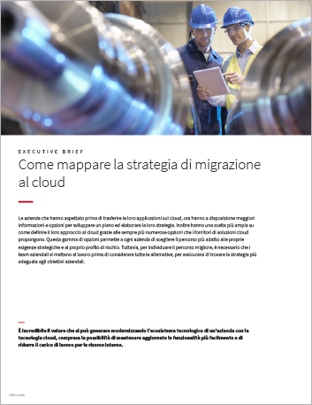 th Mapping your cloud   migration strategy Executive Brief Italian