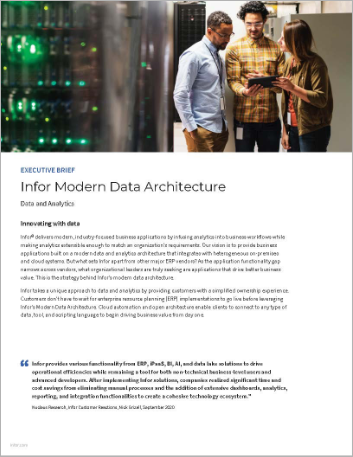 Infor Modern Data Architecture Executive Brief English   