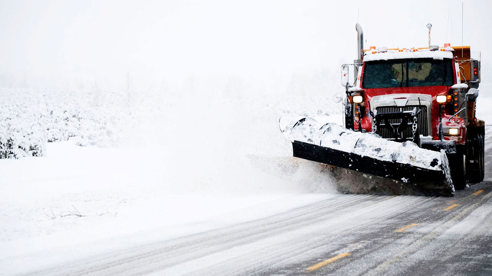 truck removing snow