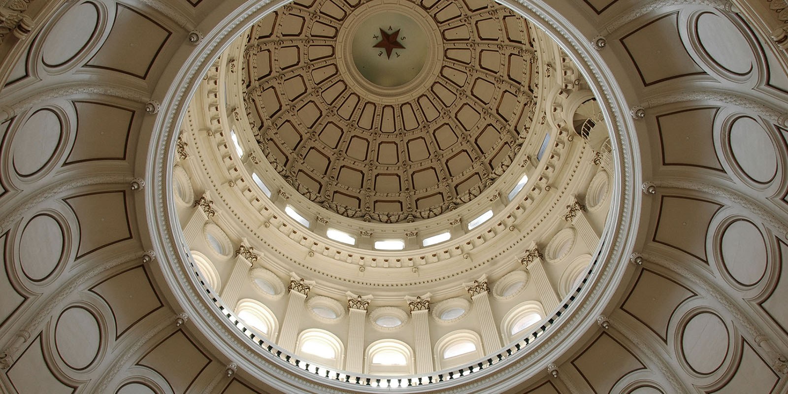 Interior dome of a government building 