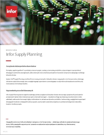 th Infor Supply Planning Brochure 