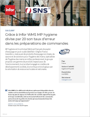th MP hygiene Case Study Infor WMS   Hygiene et Proprete Partner SNS France EMEA French 1