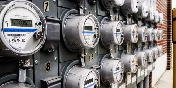 utilities power electric meters mono