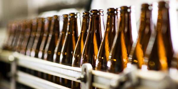 446404 food beverage bottles bottling brewery beer conveyor manufacturing process IndObj 