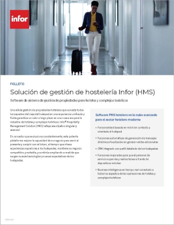 Infor Hospitality Management Solution HMS   Brochure Spanish Spain 457px