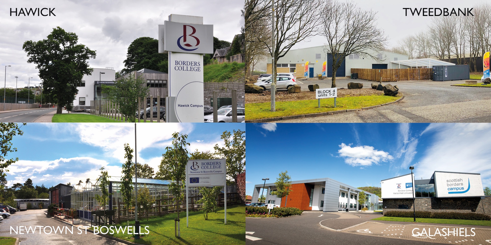 exterior photos of borders college campuses