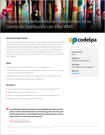 th Grupo Codelpa Case Study CloudSuite WMS Industrial Manufacturing LA Spanish LA 457px