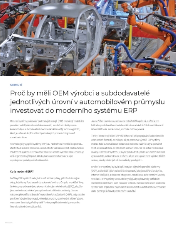 Why automotive OEMs   and tier suppliers should invest in a modern ERP Executive Brief Czech 457px