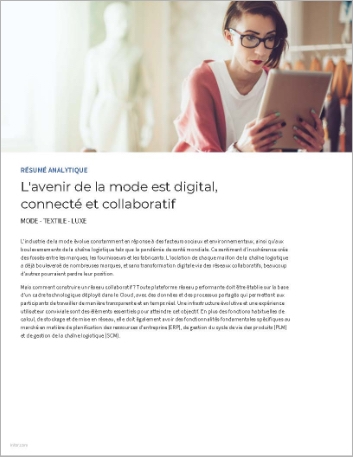 th The future of fashion is digitized   connected and collaborative Executive Brief French France