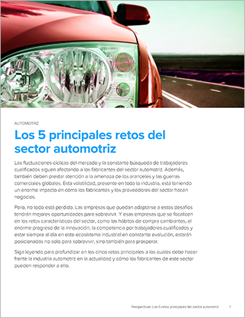 th Top 5 issues in the automotive industry today Perspectives Spanish Mexico 