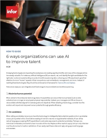 6 ways  organizations can use AI to improve talent How to Guide English