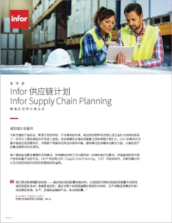 th Infor Supply Chain Planning Brochure Chinese Simplified