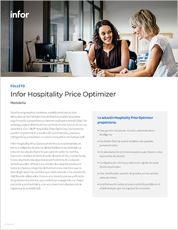 th Infor Hospitality Price Optimizer Brochure Spanish Spain