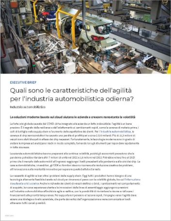 What does agility   look like for todays auto industry Executive Brief Italian 457px