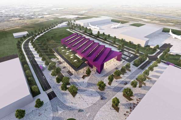 NMIS Digital Factory aerial view rendering