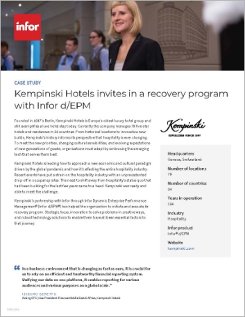  Kempinski Hotels Case Study Infor dEPM   Hospitality EMEA English    