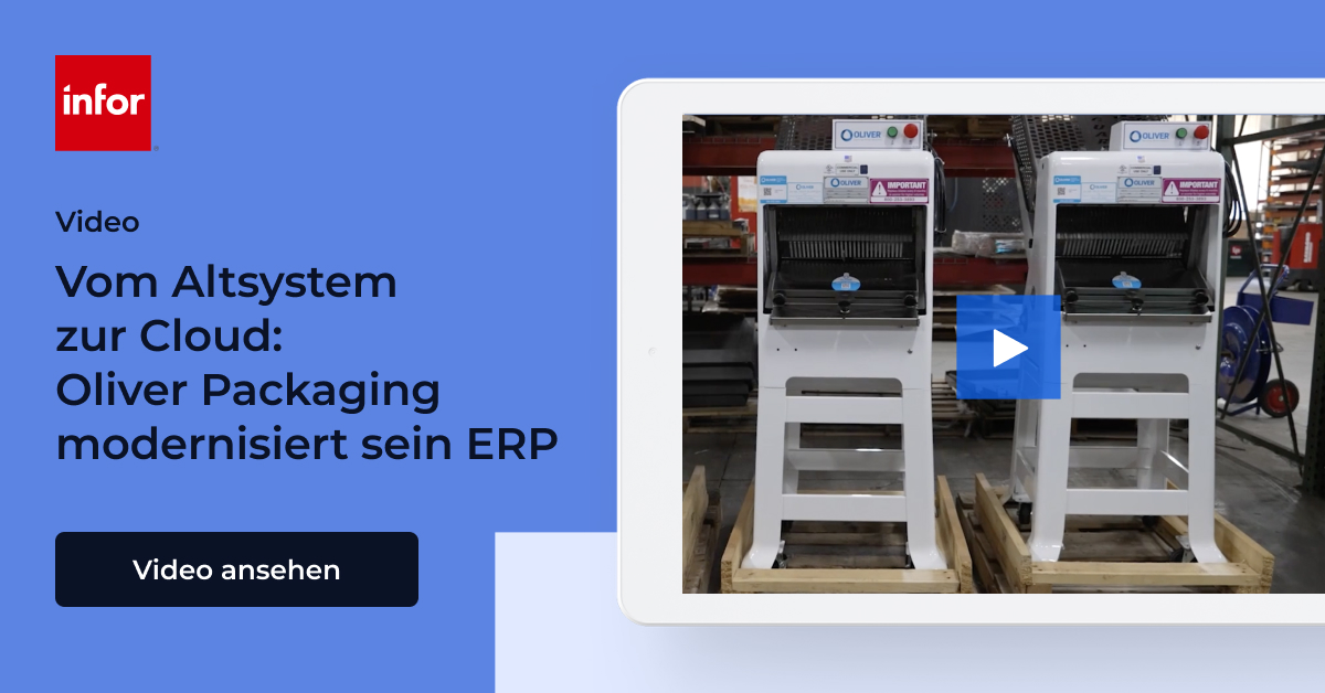 Oliver Packaging Cloud ERP | Video Fallstudie | Infor