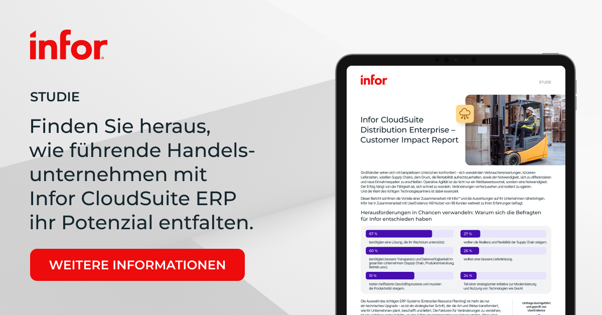 Infor CloudSuite Distribution Enterprise Impact-Studie