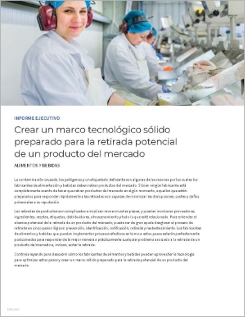 th Building a technology framework for recall readiness Executive Brief Spanish Spain 