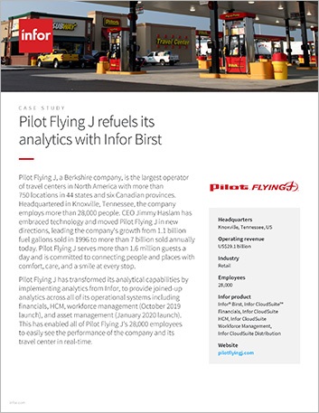 Pilot Flying J Case Study - Infor Birst