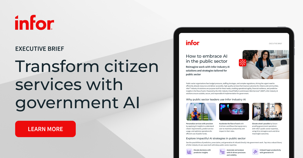 How to embrace AI in the public sector | Infor