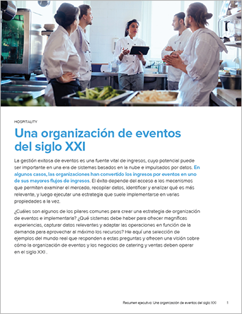 th Bringing event management into the 21st century Executive Brief Spanish Spain 