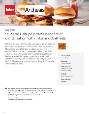 St. Pierre Group proves benefit of digitalization with Infor and Anthesis