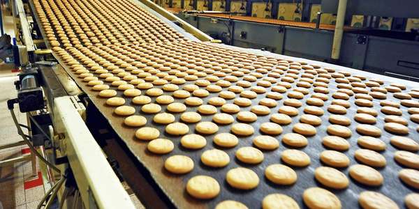 Cookies factory manufacturing pattern