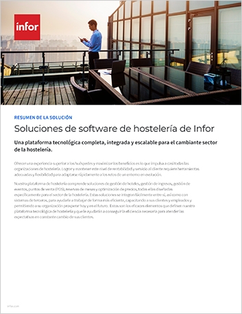 th Infor Hospitality core software solutions Solution Summary Spanish Spain 