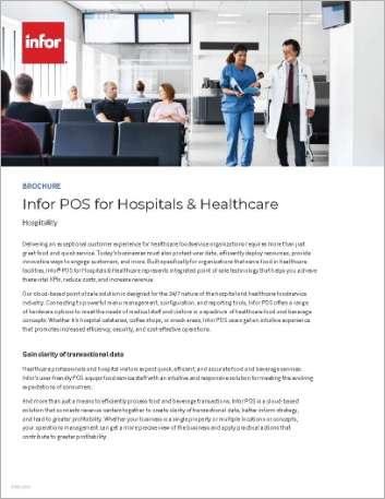  Infor POS for Hospitals and Healcare
  Brochure English 