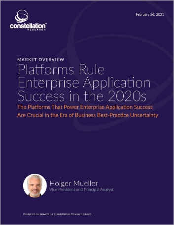 Constellation Research Platforms Rule Enterprise Application Success in the 2020s Analyst   Report English