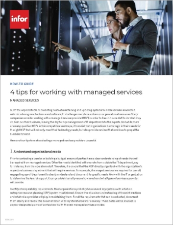 4 tips for working wimanaged services How to Guide English