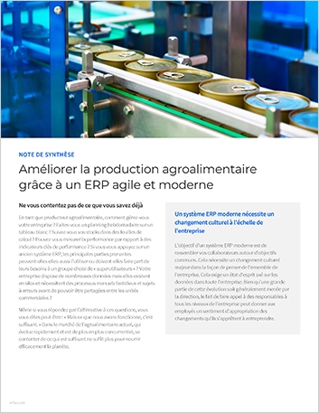 th Improve food and beverage   manufacturing with an agile modern ERP Executive Brief French France
