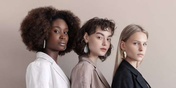 3 female models jewelry jackets