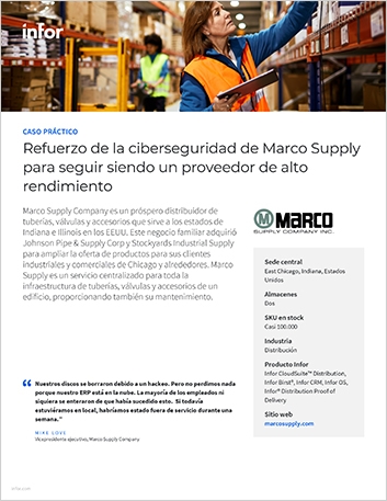 th Strengthening Marco Supplys security stance to remain a top performing supplier Case Study Spanish Spain 