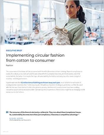 Implementing circular fashion from cotton to consumer Executive Brief English