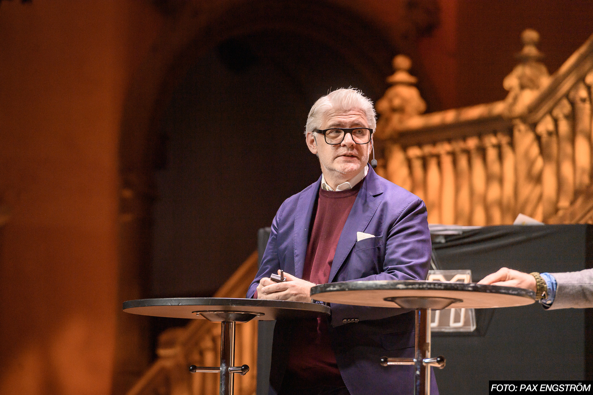 Peter Muld of ICA Gruppen talking