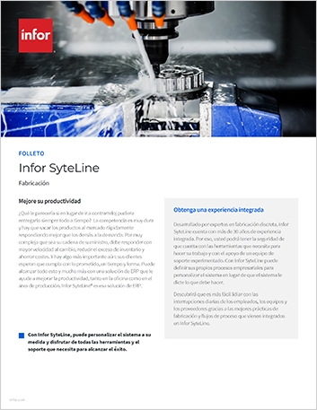 th Infor SyteLine Brochure Spanish Spain 