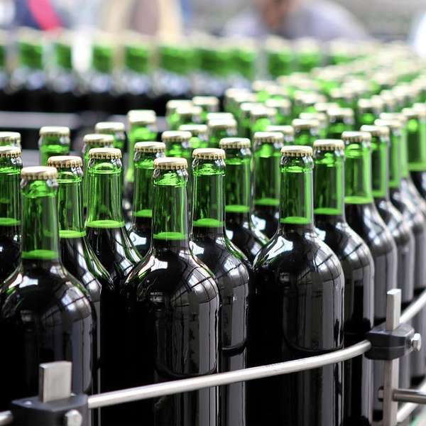 alcoólico automatizado cerveja garrafas padrão