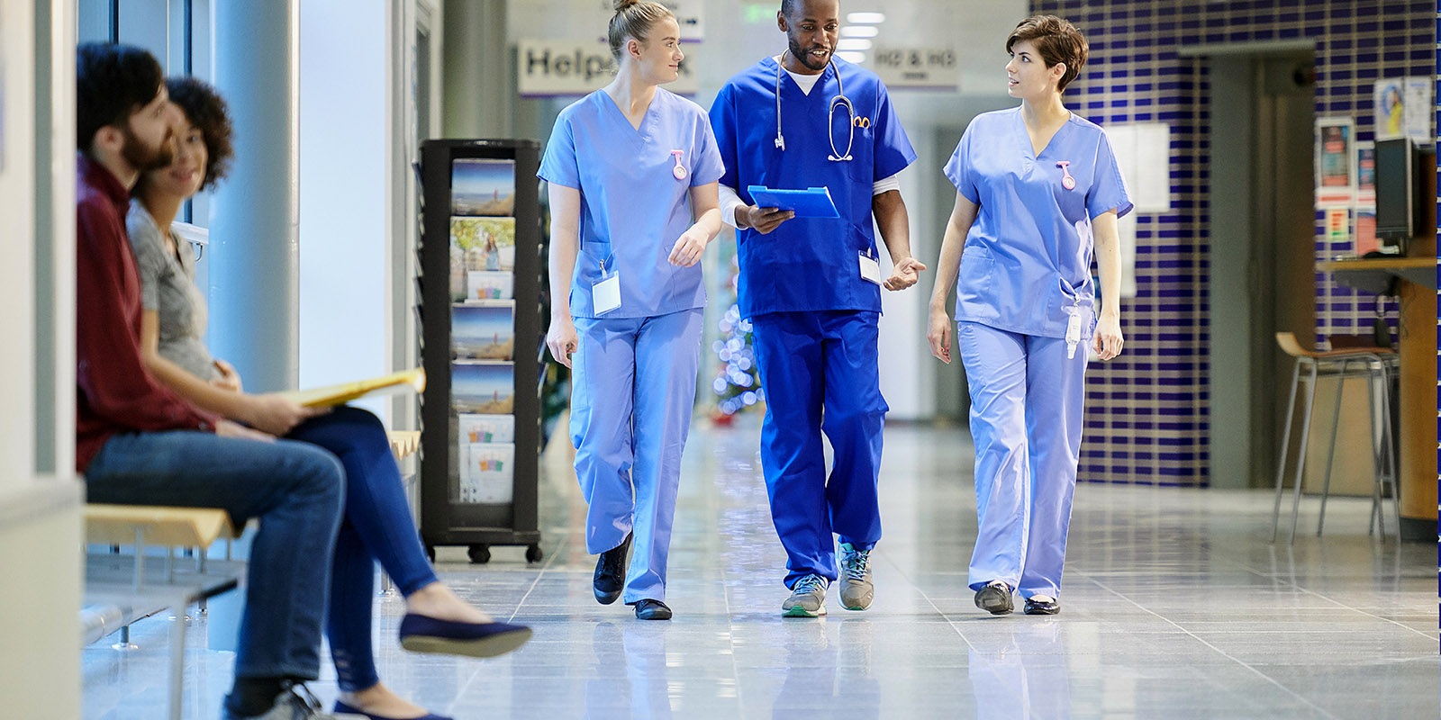 doctor and nurse walking the hospital