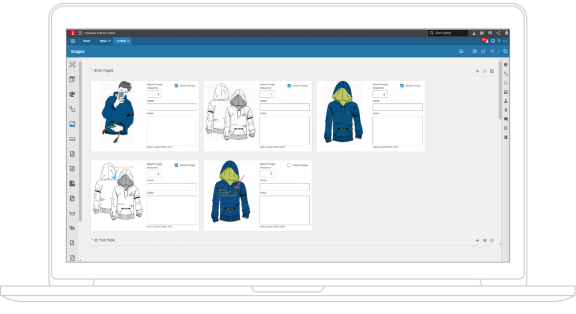 Image showcasing a PLM dashboard that can be integrated with Retail Solutions for comprehensive management and optimization