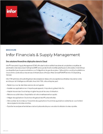 th Infor Financials and Supply Management   Brochure French