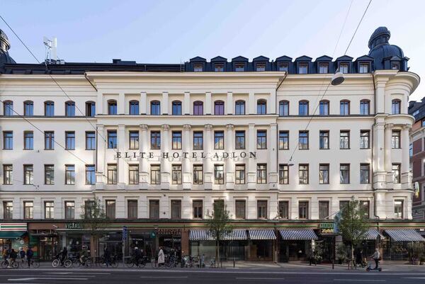 Elite Hotel Stockholm exterior stone facade 