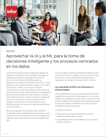 Leverage AI and ML for smart decision   making and data centric processes Brochure Spanish LATAM 457px