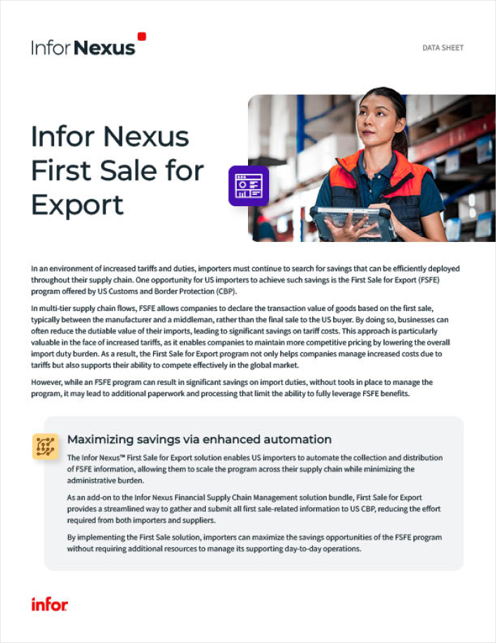 First Sale for Export