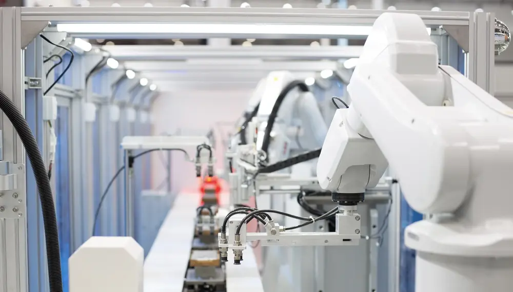 AI-powered robotics on an assembly line 