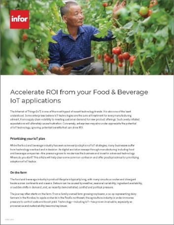Accelerate ROI from your Food and Beverage IoT applications Executive Brief English
